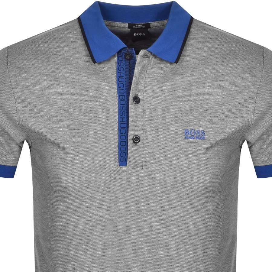 Alternative Image for ProductBOSS Paule 4 Jersey Polo T Shirt Grey2